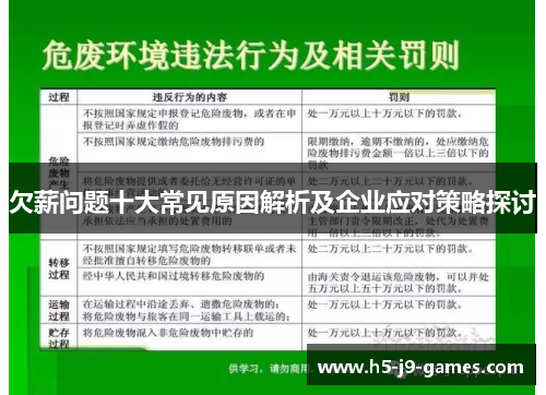 欠薪问题十大常见原因解析及企业应对策略探讨