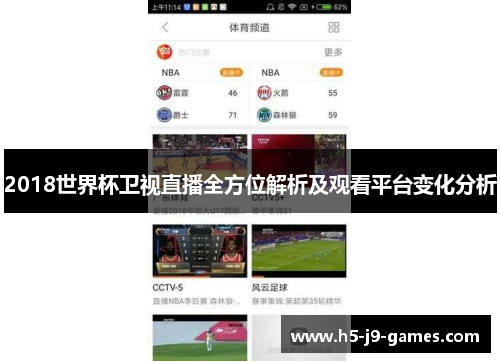2018世界杯卫视直播全方位解析及观看平台变化分析